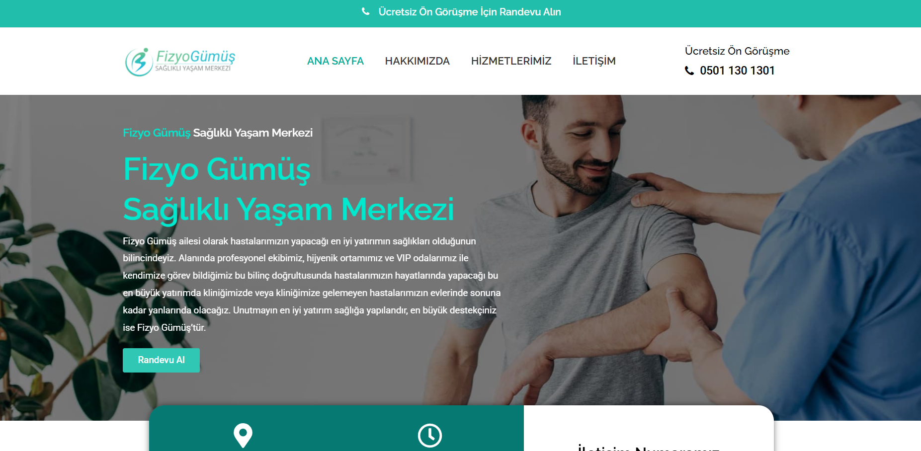 Fizyo Gümüş Web Tasarım Projesi